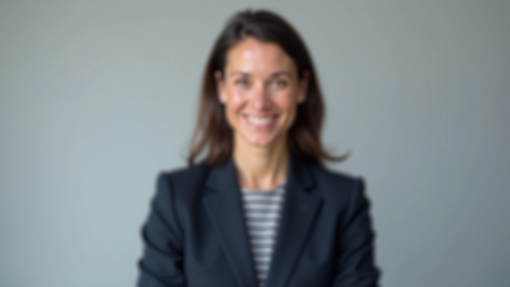Portrait professionnel d'une directrice générale d'une PME alsacienne en costume professionnel